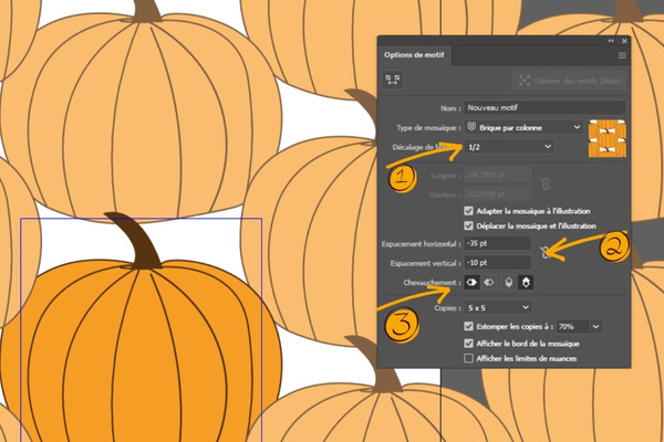 tuto illustrator repeter un motif
