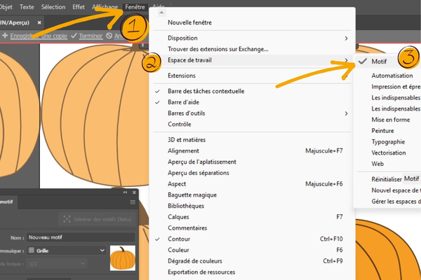 tuto illustrator espace de travail