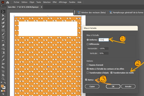 tuto illustrator creation motif