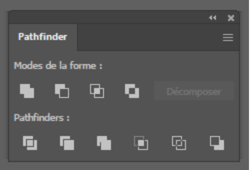 menu pathfinder illustrator